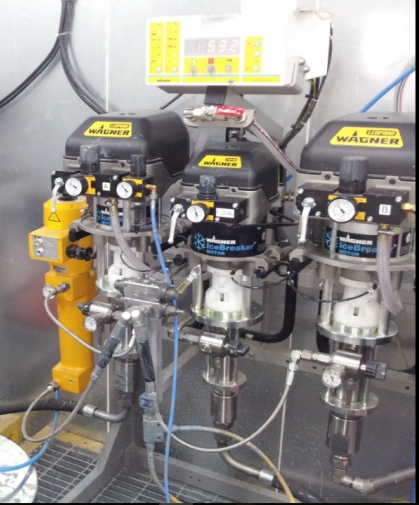 Spraying series equipment