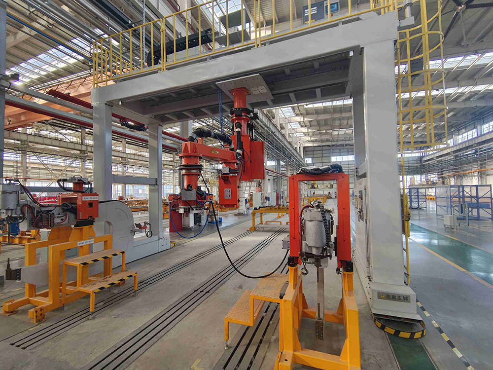 Manual underframe spot welding equipment